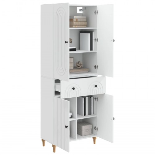 Skab Sæt 2 stk 66 x 34,5 x 90 cm Konstrueret træ