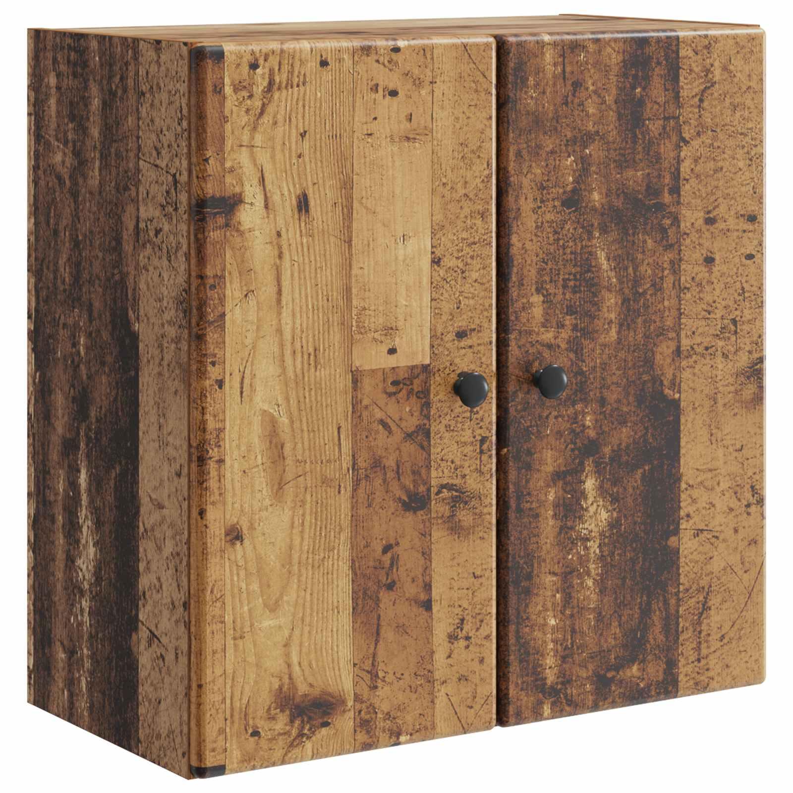 Vægmonteret skab Gammelt træ 59 x 31 x 60 cm Konstrueret træ