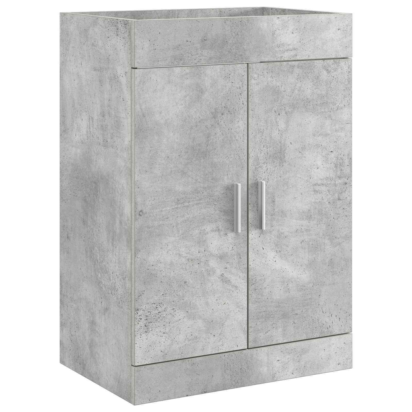Badeværelse Under Vask Skab Betongrå 78,5 x 37,5 x 81 cm