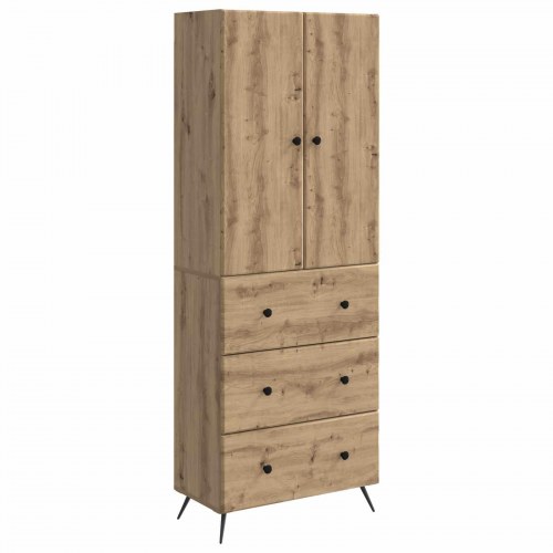 Skab Sæt 2 stk Artisan-eg 66 x 34,5 x 90 cm Konstrueret træ
