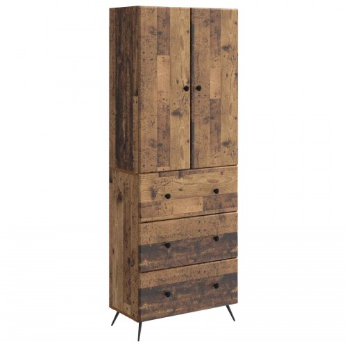 Skab Sæt 2 stk Gammelt træ 66 x 34,5 x 90 cm Konstrueret træ