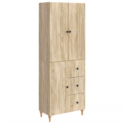 Skab Sæt 2 stk 66 x 34,5 x 90 cm Konstrueret træ