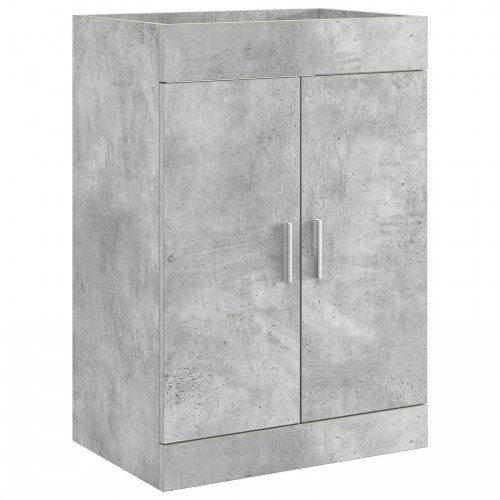 Badeværelse Under Vask Skab Betongrå 56 x 37,5 x 81 cm