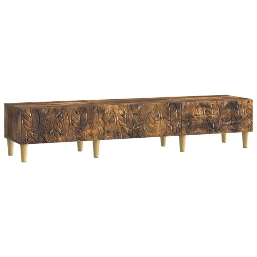 TV-skab 147 x 34,5 x 30 cm Røget eg Konstrueret træ