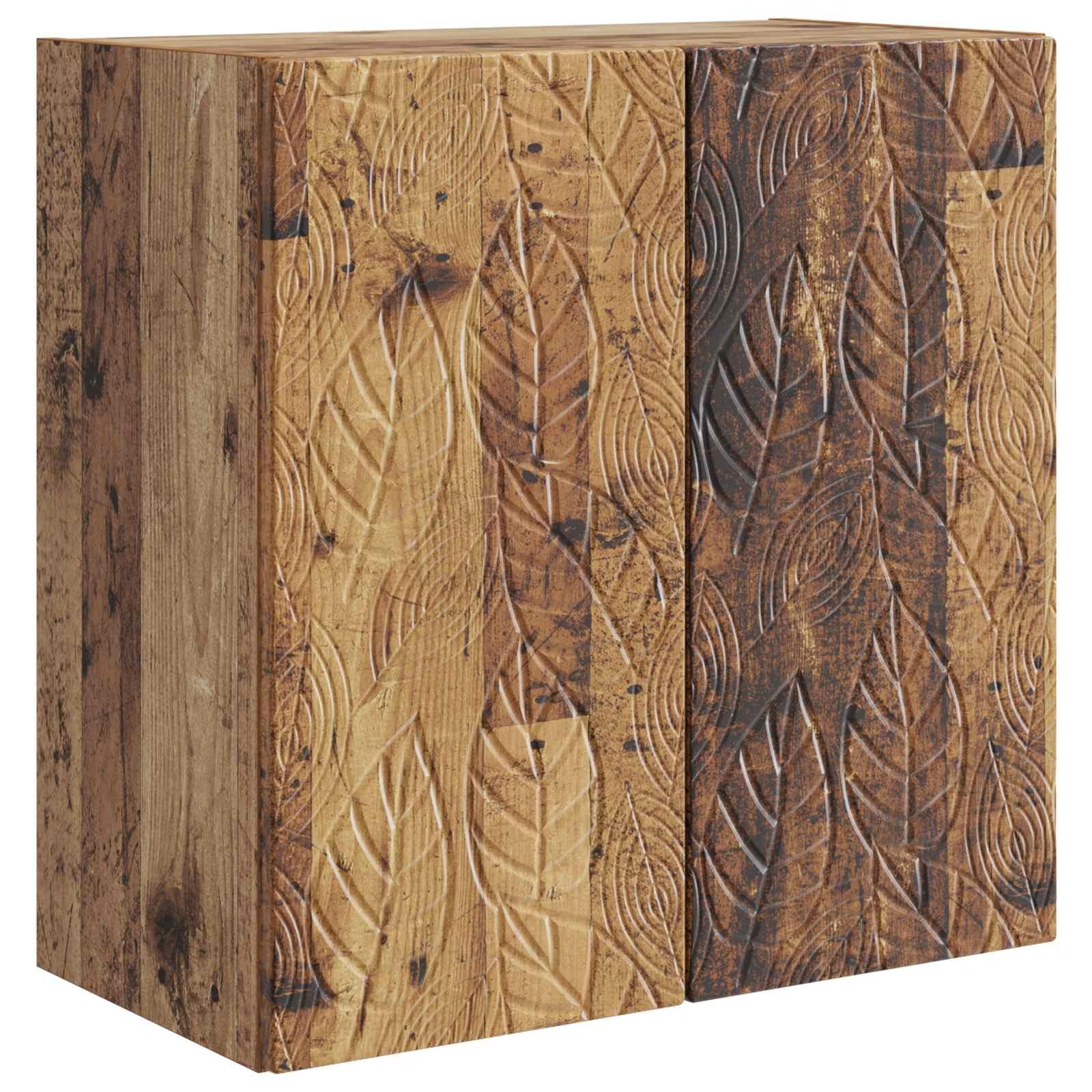 Vægmonteret skab Gammelt træ 59 x 31 x 60 cm Konstrueret træ