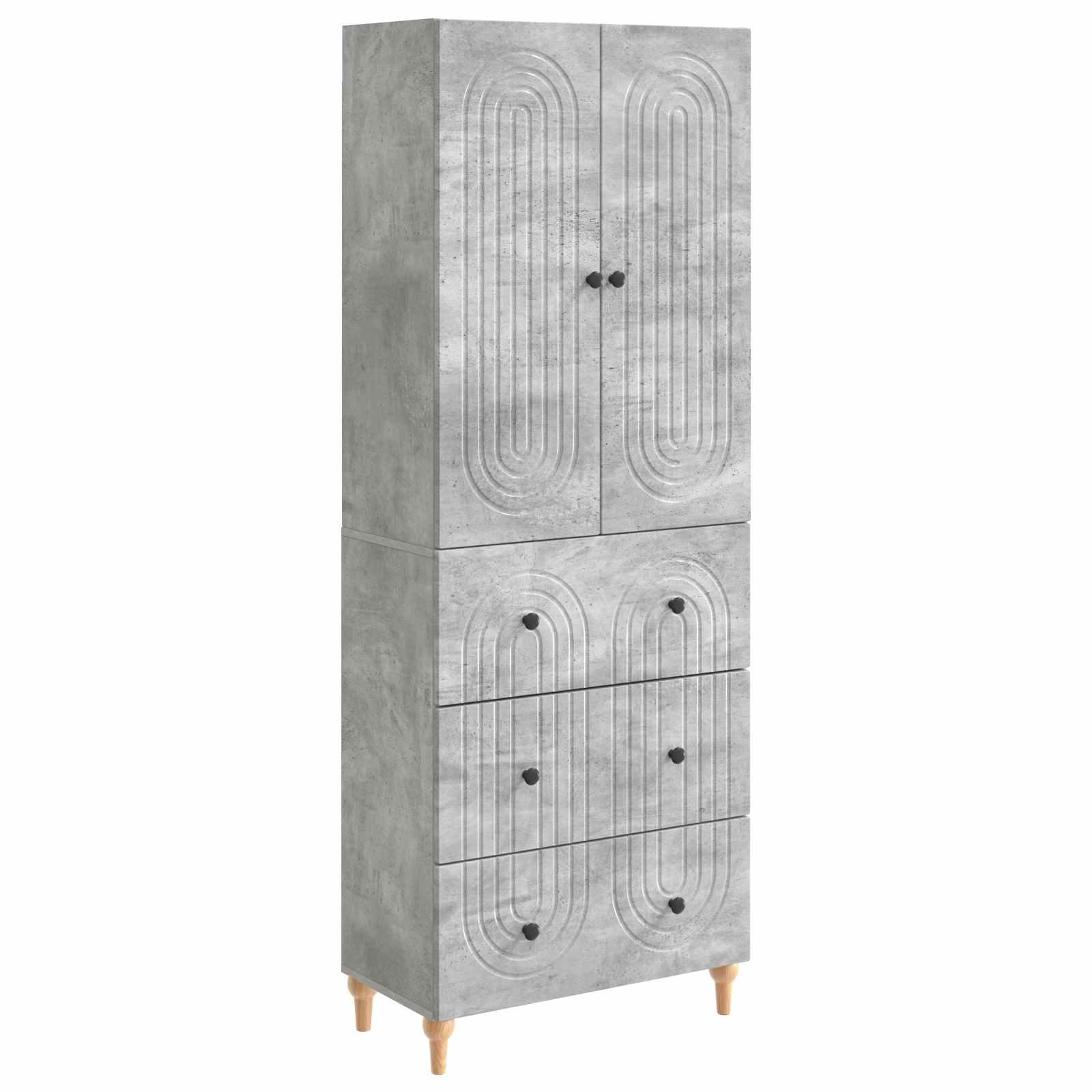 Skab Sæt 2 stk 66 x 34,5 x 90 cm Konstrueret træ