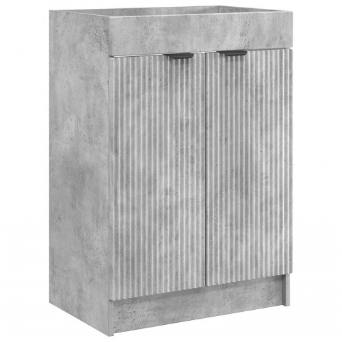 Bad møbel under vasken Betongrå 78,5 x 37,5 x 81 cm