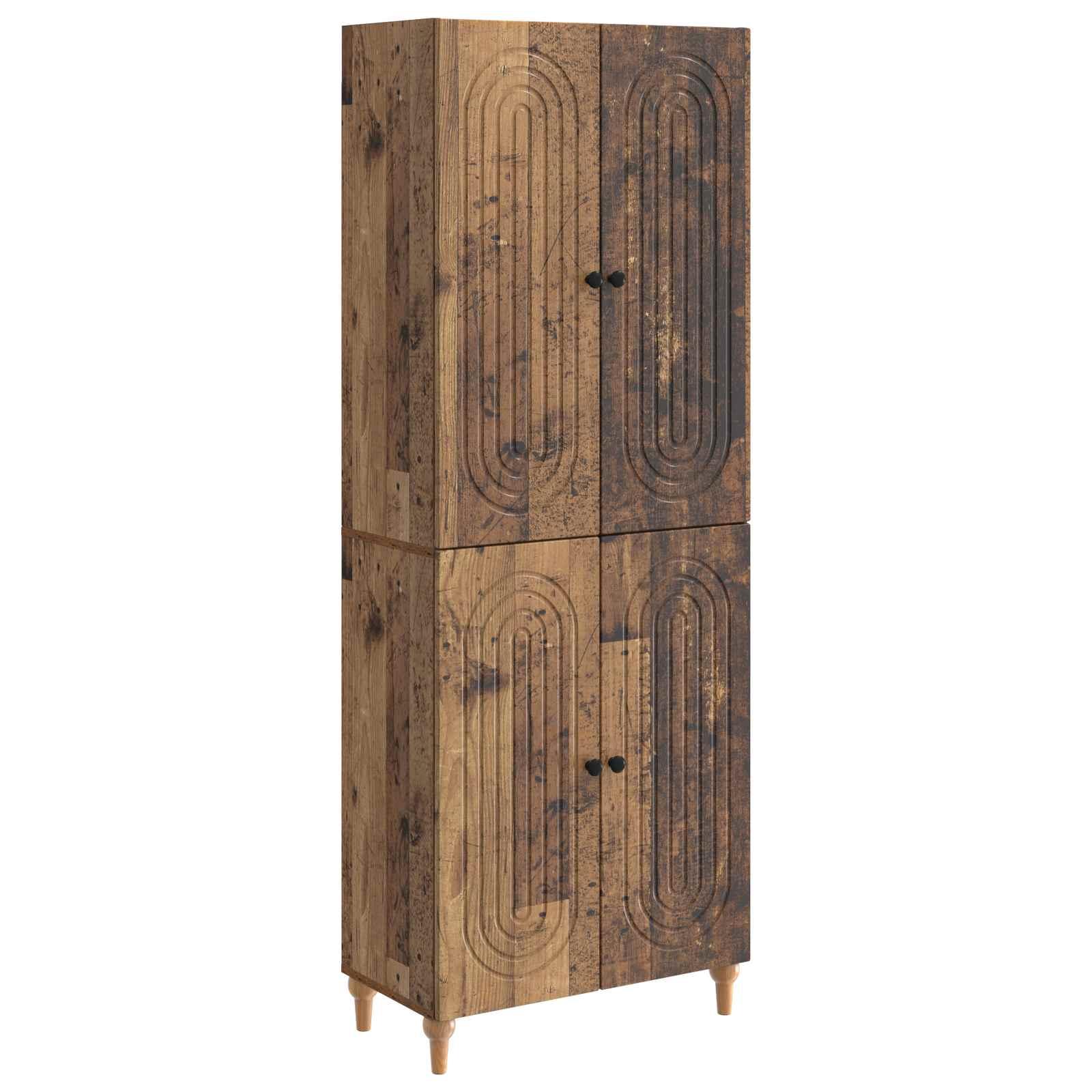 Skab Sæt 2 stk 66 x 34,5 x 90 cm Konstrueret træ