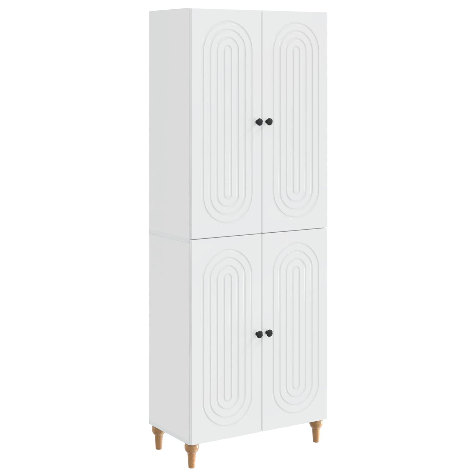 Skab Sæt 2 stk 66 x 34,5 x 90 cm Konstrueret træ