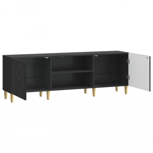 TV-skab 150 x 31 x 50 cm Sort Konstrueret træ