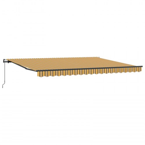 Udtrækkelig Markise Flerfarvet 450 × 350 cm Polyester og Stål
