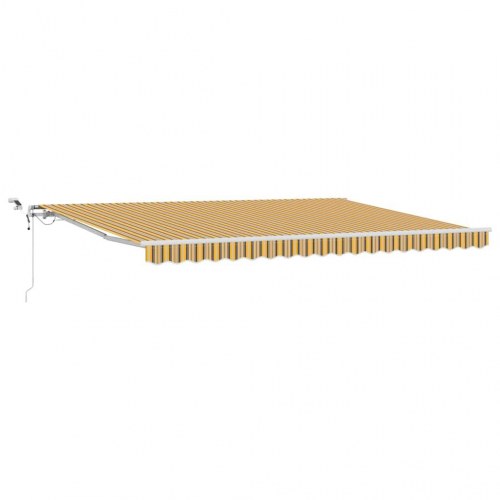 Udtrækkelig Markise Flerfarvet 450 × 350 cm Polyester og metal