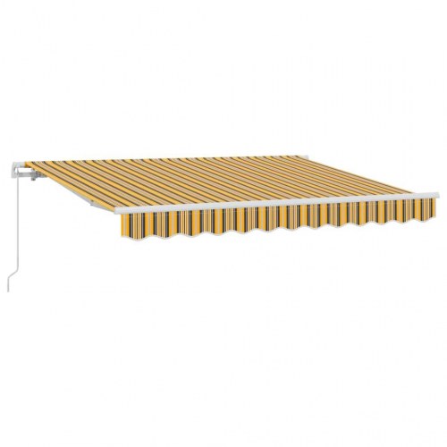 Udtrækkelig Markise Gul og Grå 250 x 200 cm Stof