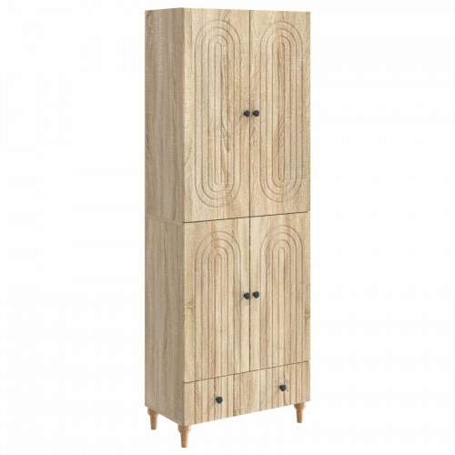 Skab Sæt 2 stk 66 x 34,5 x 95 cm Konstrueret træ