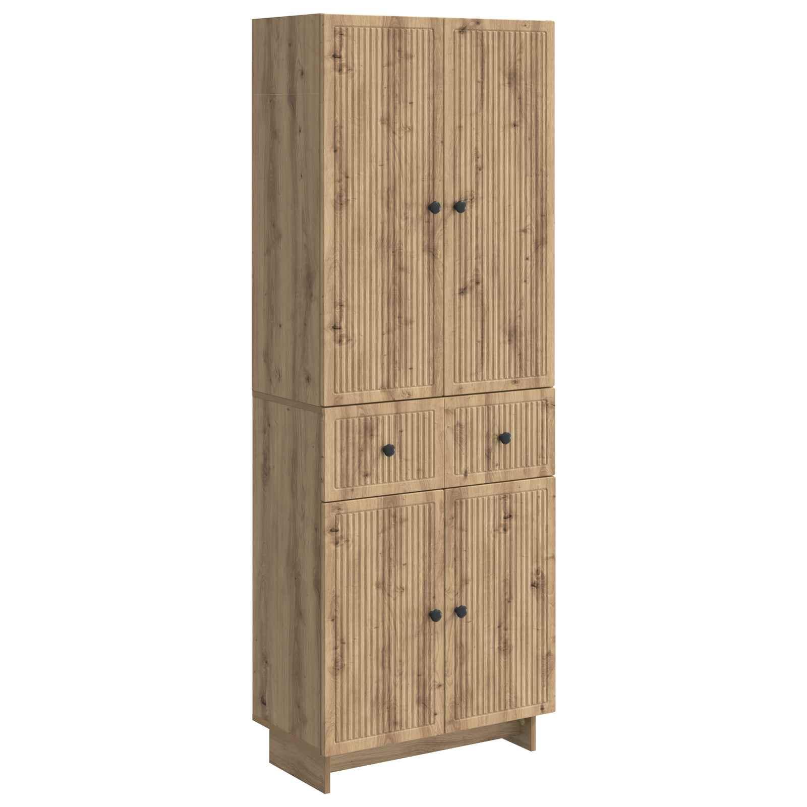 Skab Sæt 2 stk 66 x 34,5 x 90 cm Konstrueret træ