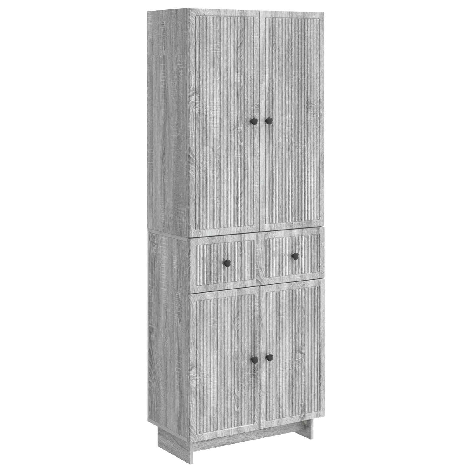Skab Sæt 2 stk 66 x 34,5 x 90 cm Konstrueret træ