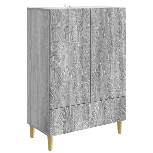 Sidebord Grå Sonoma 66 x 34,5 x 95 cm Konstrueret træ