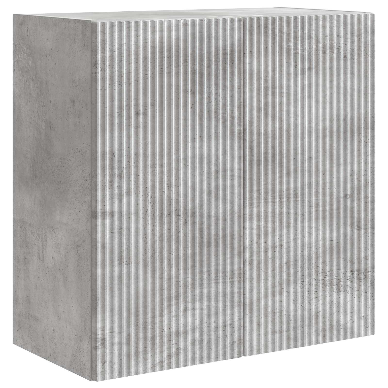 Vægmonteret skab Betongrå 59 x 31 x 60 cm Konstrueret træ