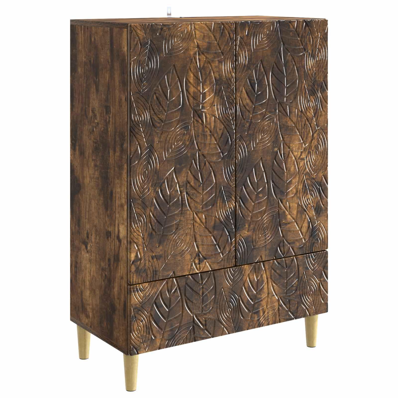 Sidebord Røget eg 66 x 34,5 x 95 cm Konstrueret træ