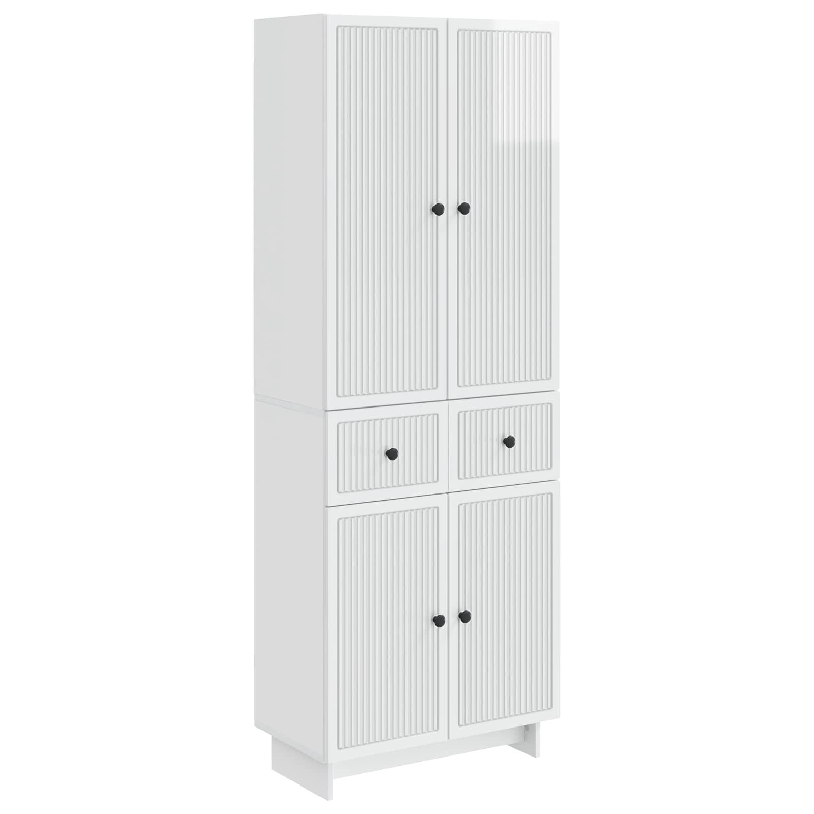Skab Sæt 2 stk 66 x 34,5 x 90 cm Konstrueret træ