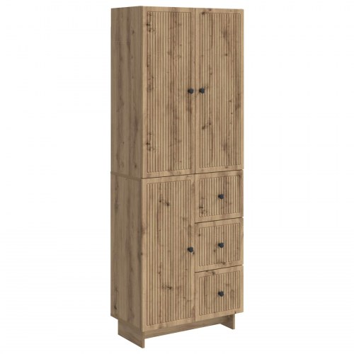 Skab Sæt 2 stk 66 x 34,5 x 90 cm Konstrueret træ