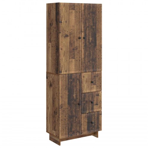 Skab Sæt 2 stk 66 x 34,5 x 90 cm Konstrueret træ