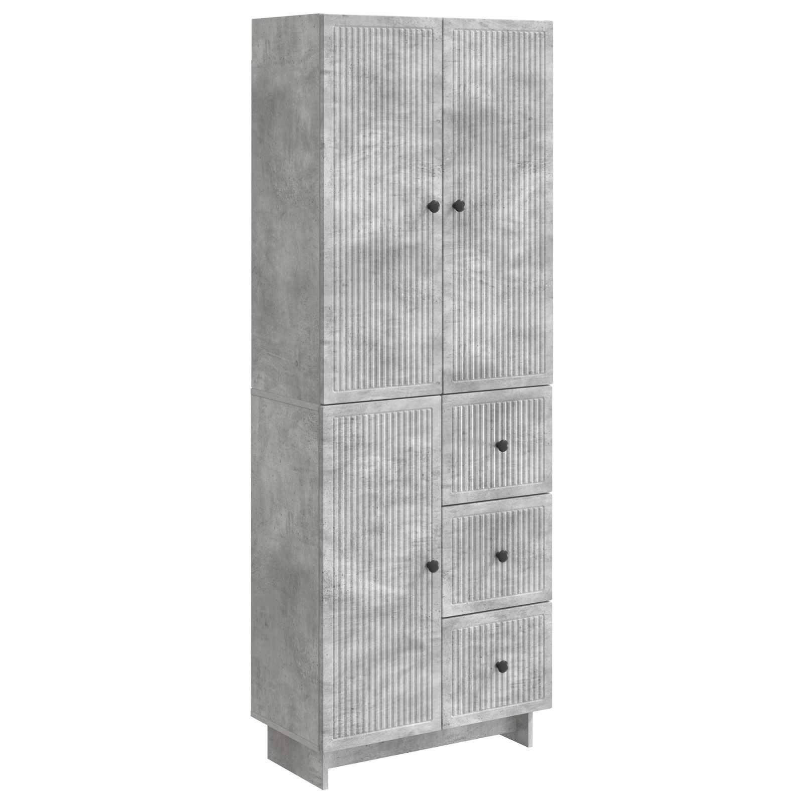 Skab Sæt 2 stk 66 x 34,5 x 90 cm Konstrueret træ