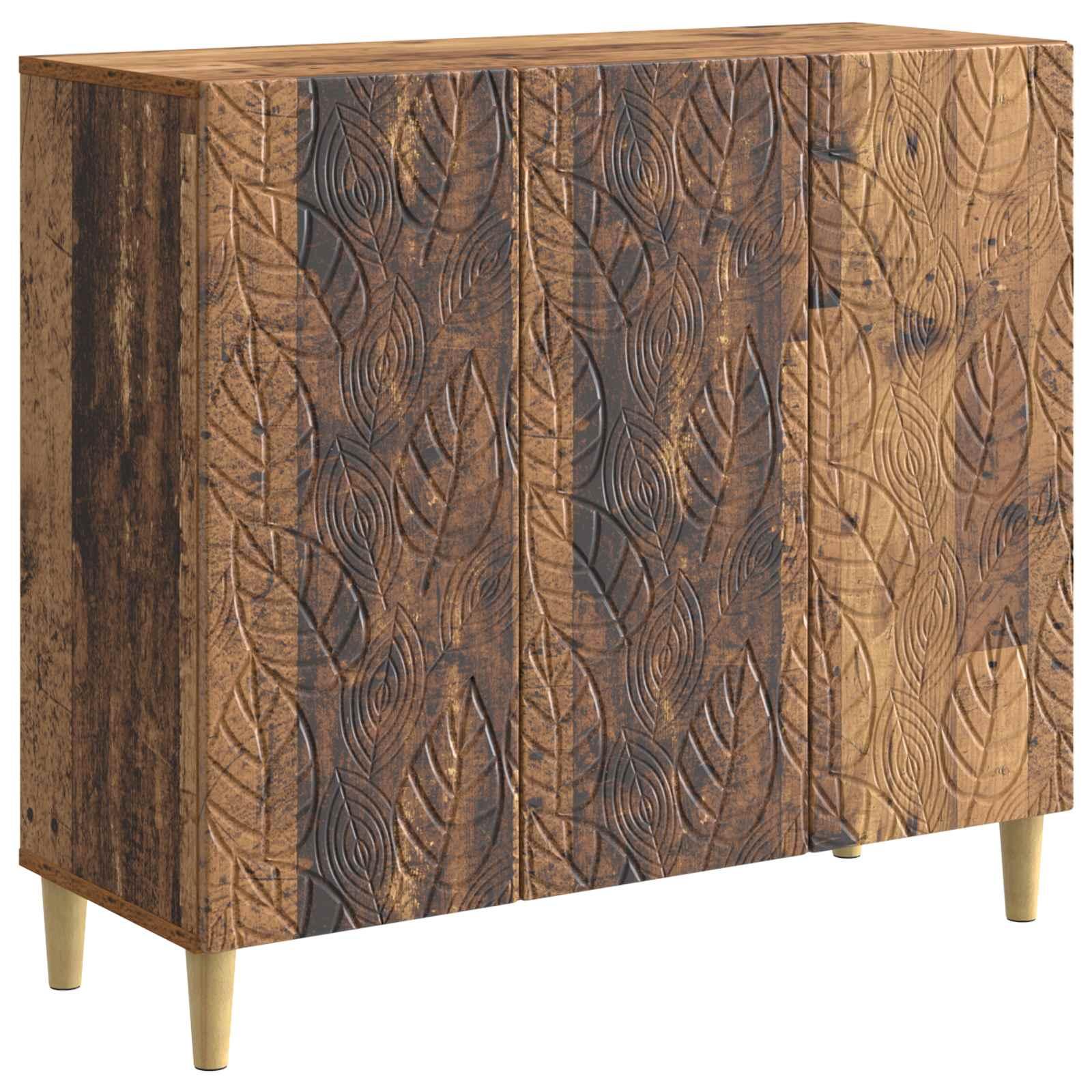 Sidebord Gammelt træ 89 x 34,5 x 80 cm Konstrueret træ