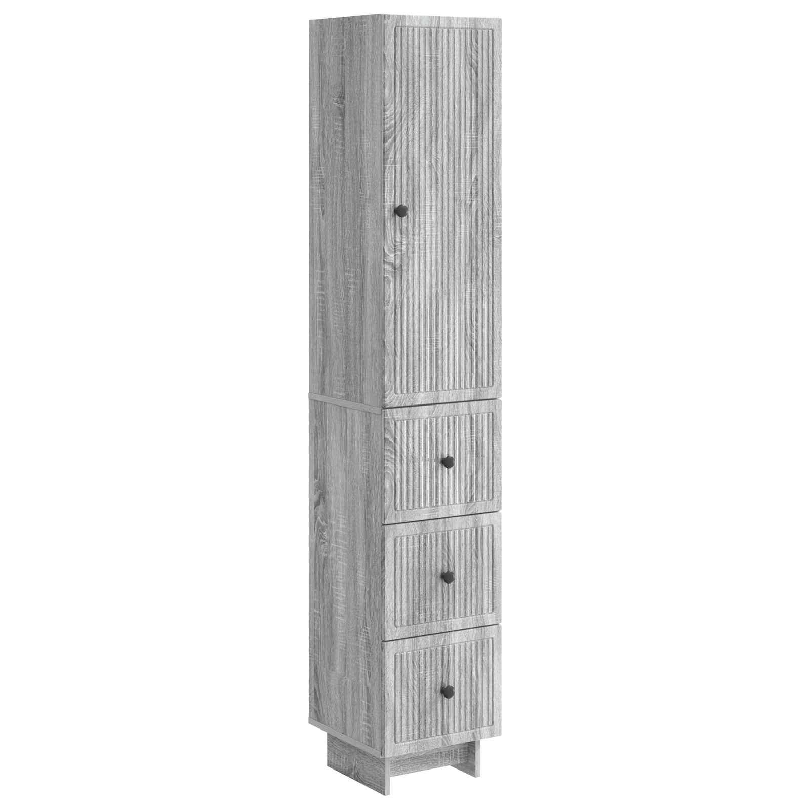 Skab Sæt 2 stk 33 x 34,5 x 90 cm Konstrueret træ