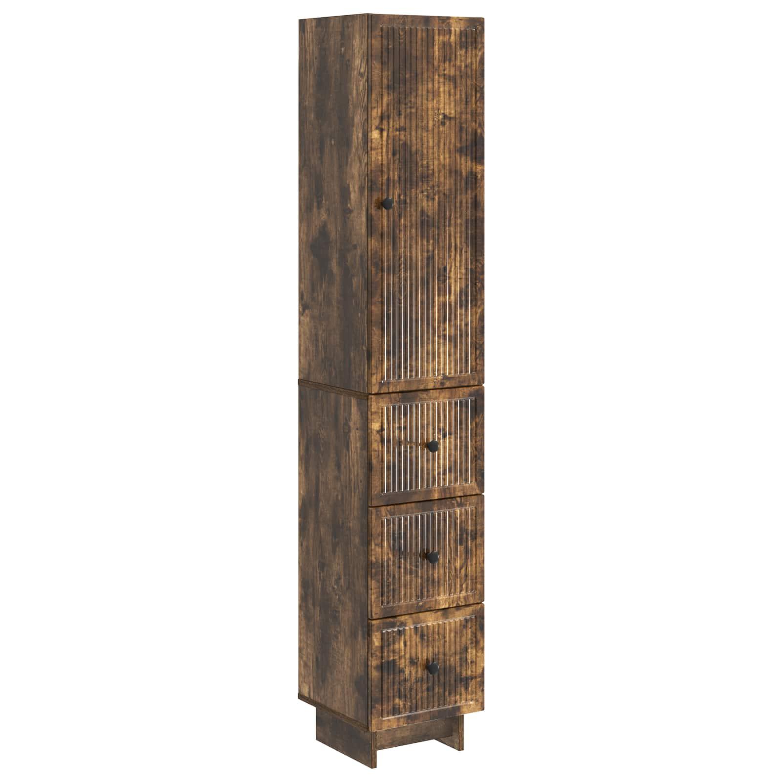 Skab Sæt 2 stk 33 x 34,5 x 90 cm Konstrueret træ