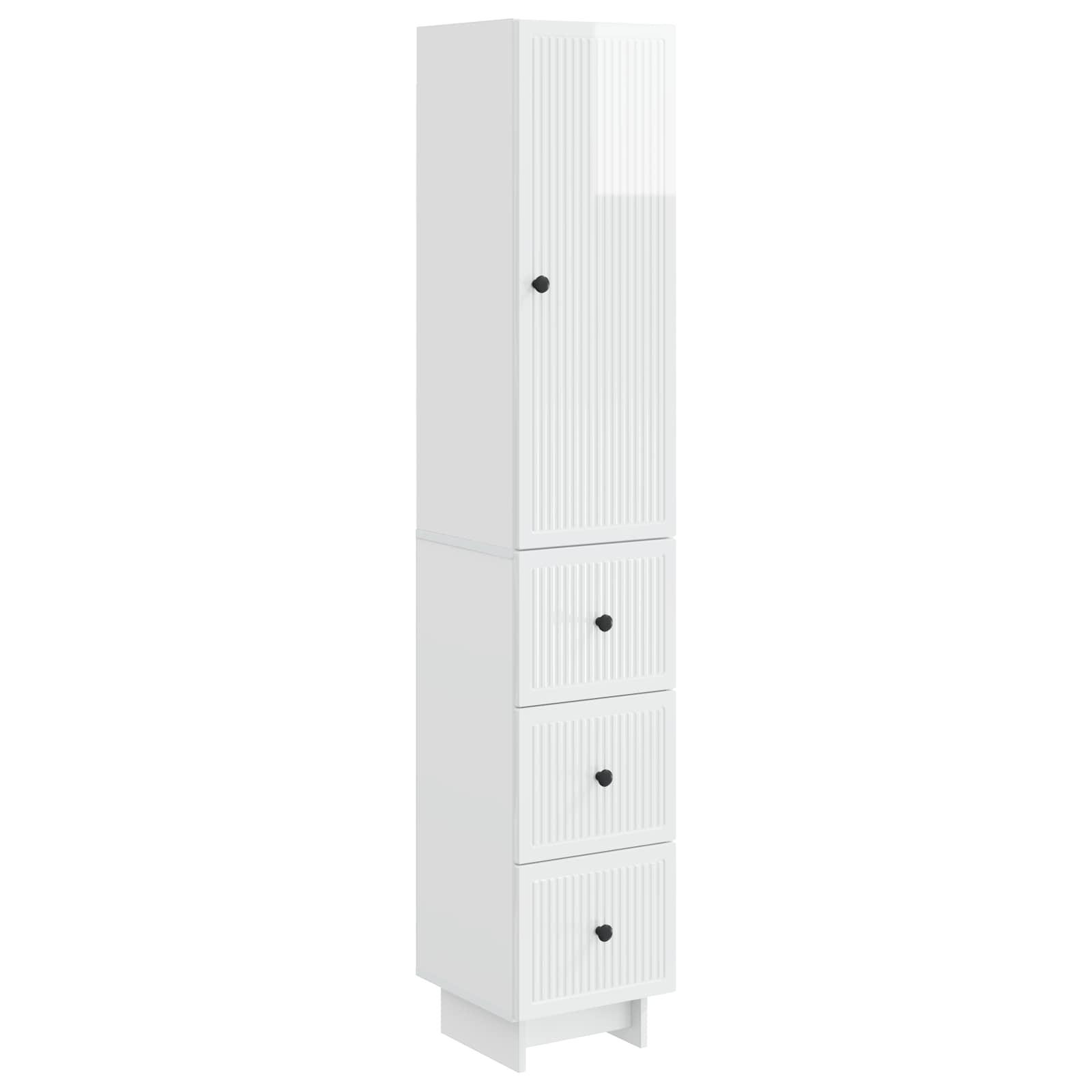 Skab Sæt 2 stk 33 x 34,5 x 90 cm Konstrueret træ