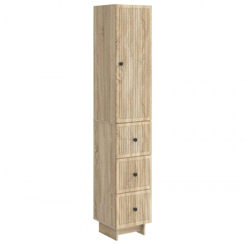 Skab Sæt 2 stk 33 x 34,5 x 90 cm Konstrueret træ