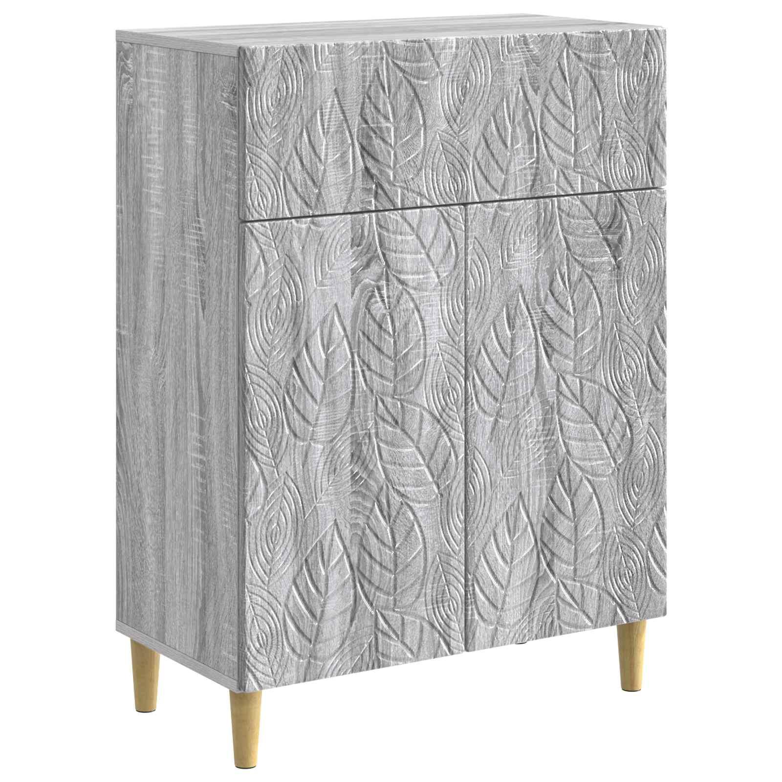 Sidebord Grå Sonoma 66 x 34,5 x 90 cm Konstrueret træ