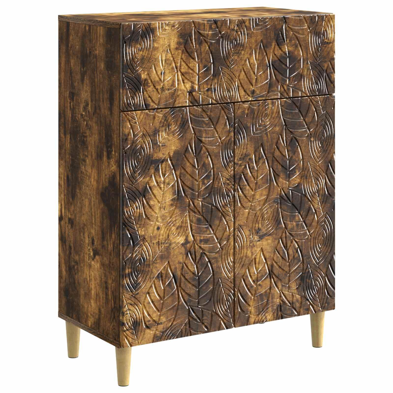 Sidebord Røget eg 66 x 34,5 x 90 cm Konstrueret træ