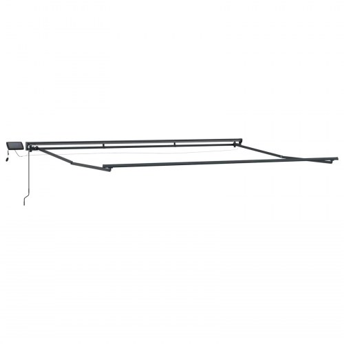 Manuel markise-ramme med LED-lys 4 x 2 m
