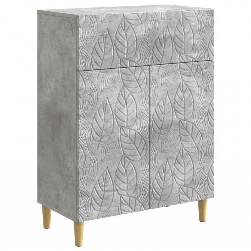Sidebord Betongrå 66 x 34,5 x 90 cm Konstrueret træ