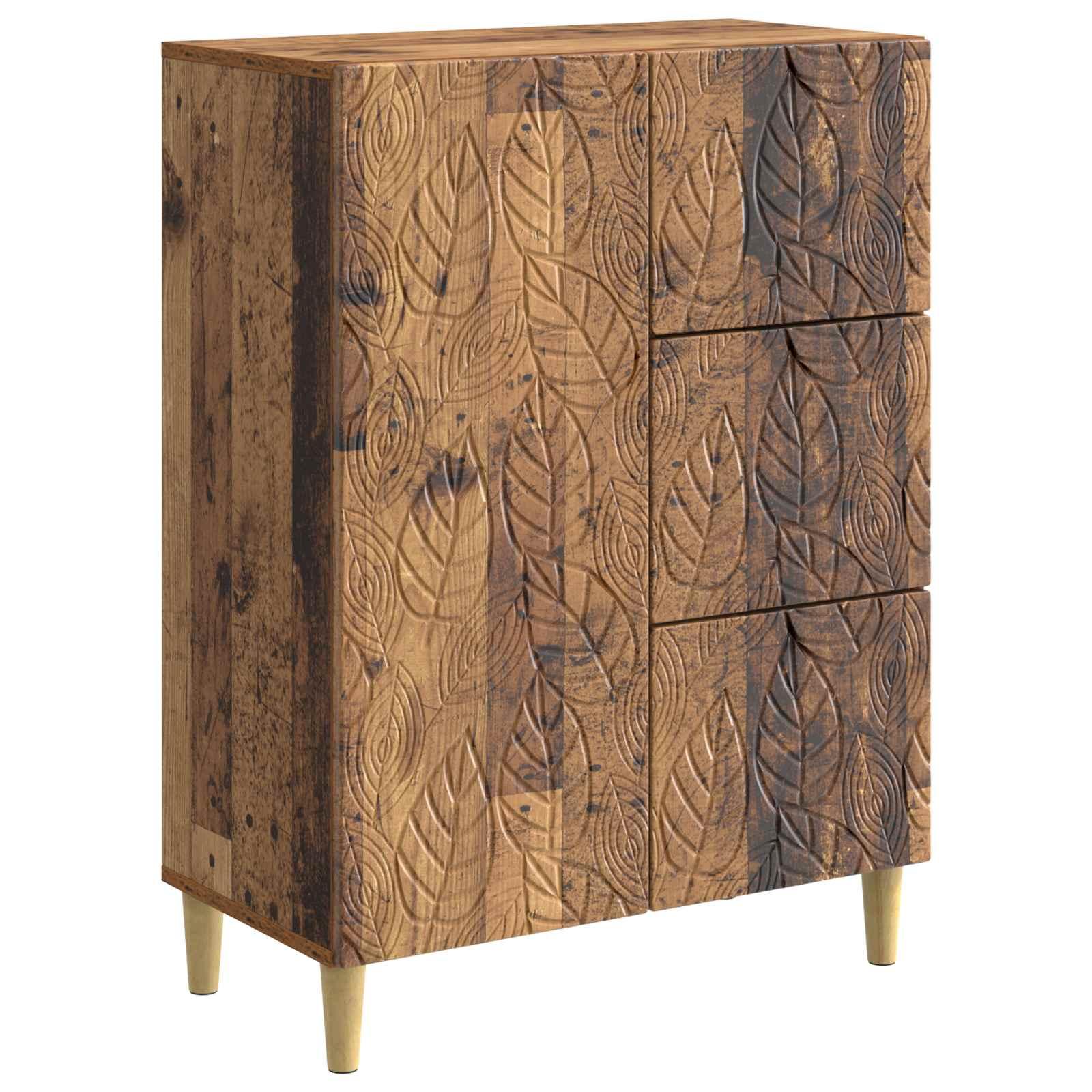 Sidebord Gammelt træ 66 x 34,5 x 90 cm Konstrueret træ