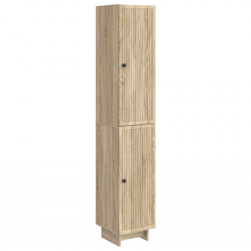Skab Sæt 2 stk Sonoma-eg 34,5 x 33 x 90 cm Konstrueret træ