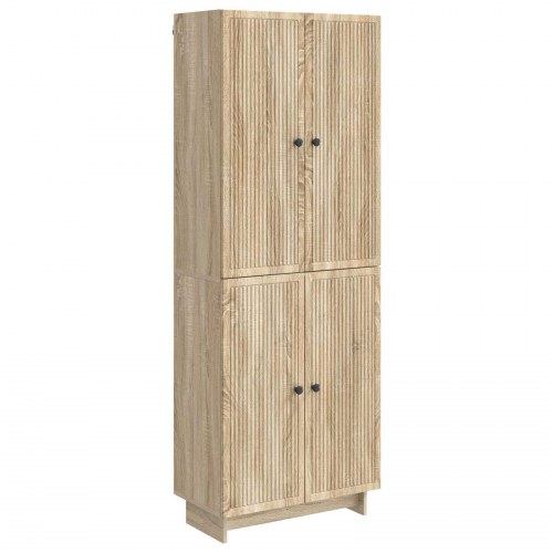 Skab Sæt 2 stk Sonoma-eg 66 x 34,5 x 90 cm Konstrueret træ