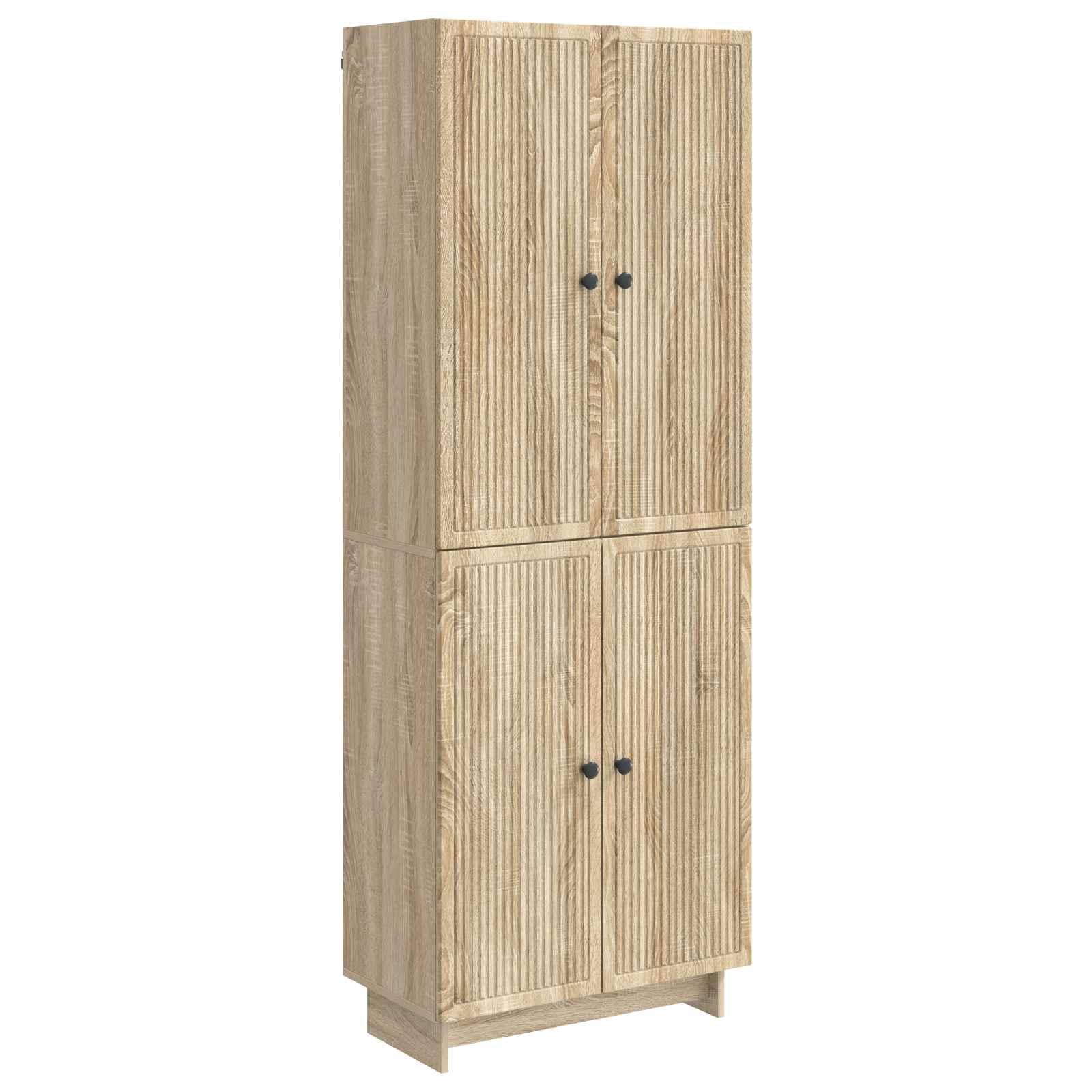 Skab Sæt 2 stk Sonoma-eg 66 x 34,5 x 90 cm Konstrueret træ