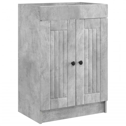 Bad møbel under vasken Betongrå 56 x 37,5 x 81 cm