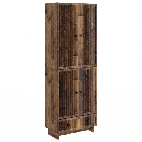 Skab Sæt 2 stk Gammelt træ 66 x 34,5 x 95 cm Konstrueret træ