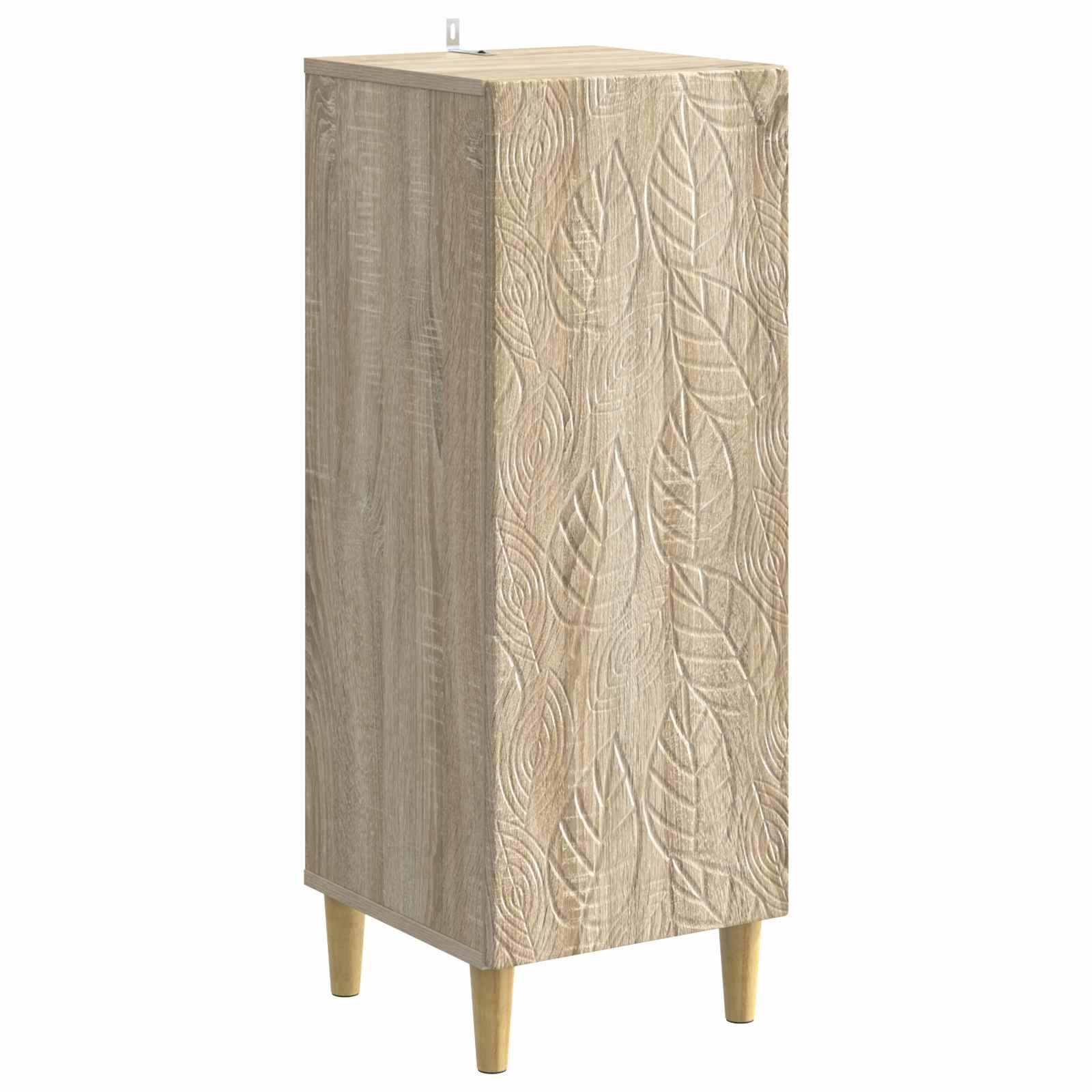Sidebord Sonoma-eg 33 x 34,5 x 90 cm Konstrueret træ billede