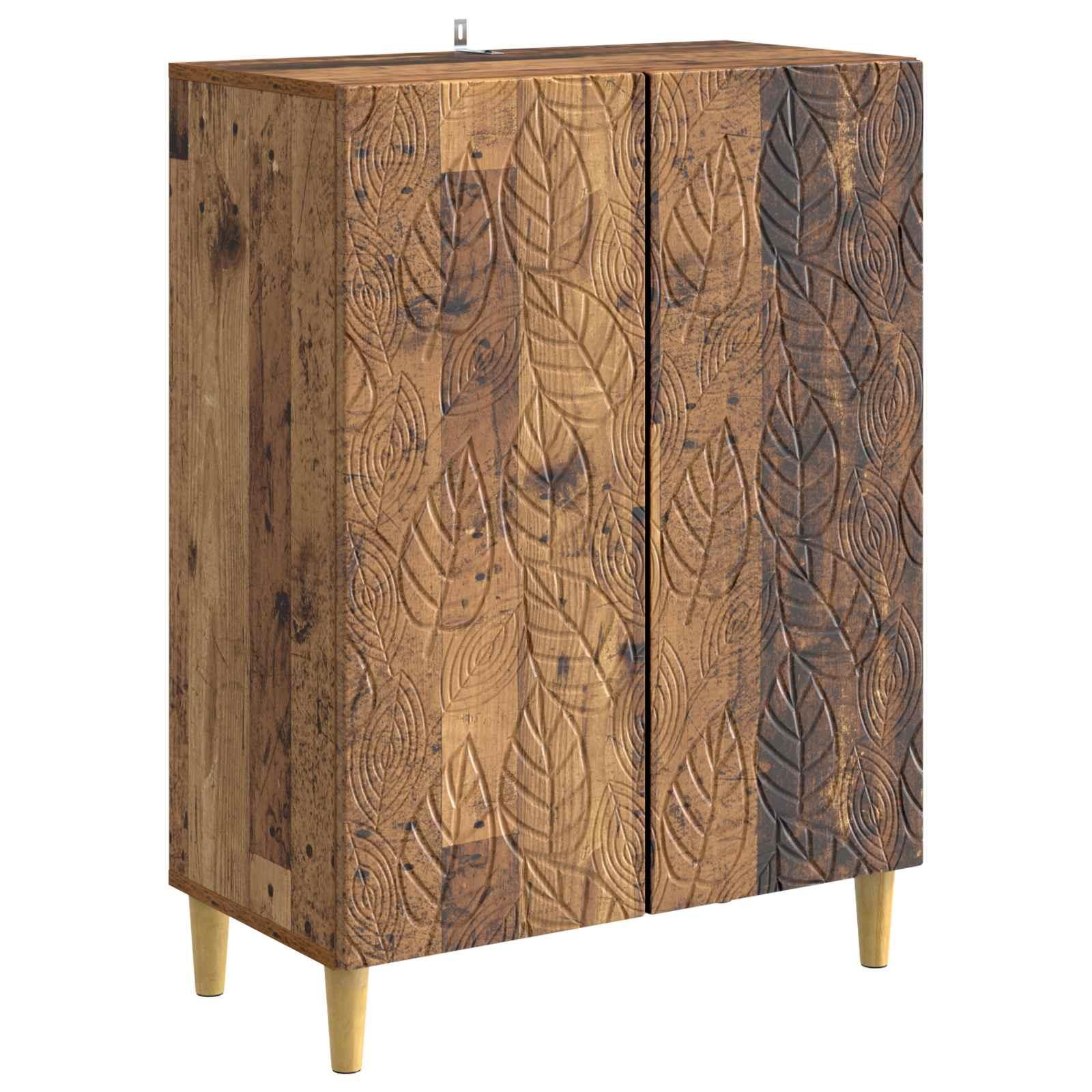 Sidebord Gammelt træ 66 x 34,5 x 90 cm Konstrueret træ billede