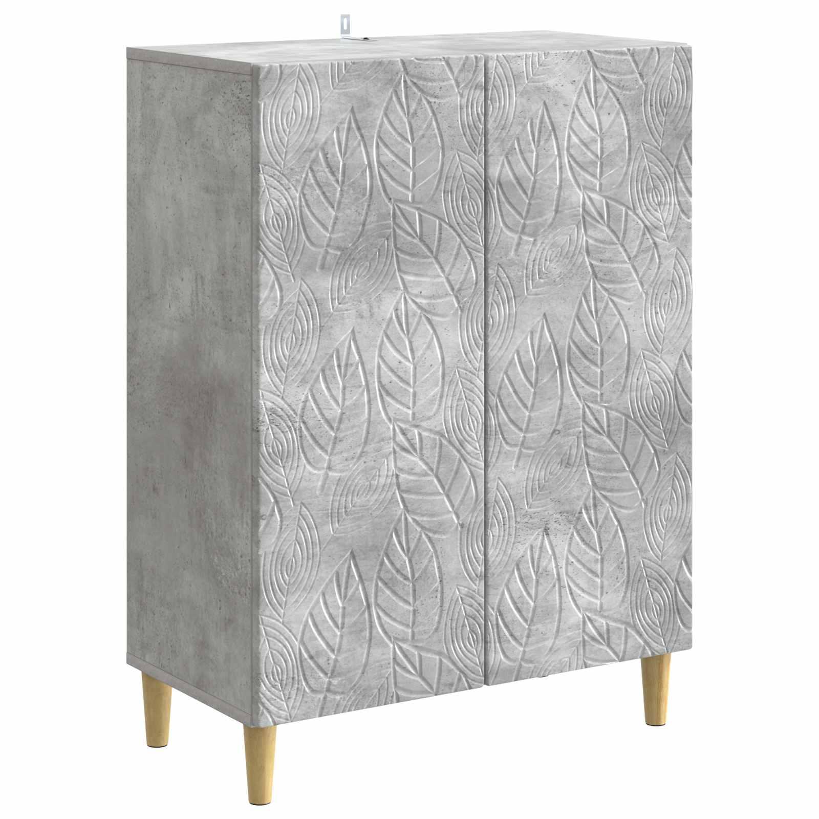 Sidebord Betongrå 66 x 34,5 x 90 cm Konstrueret træ billede