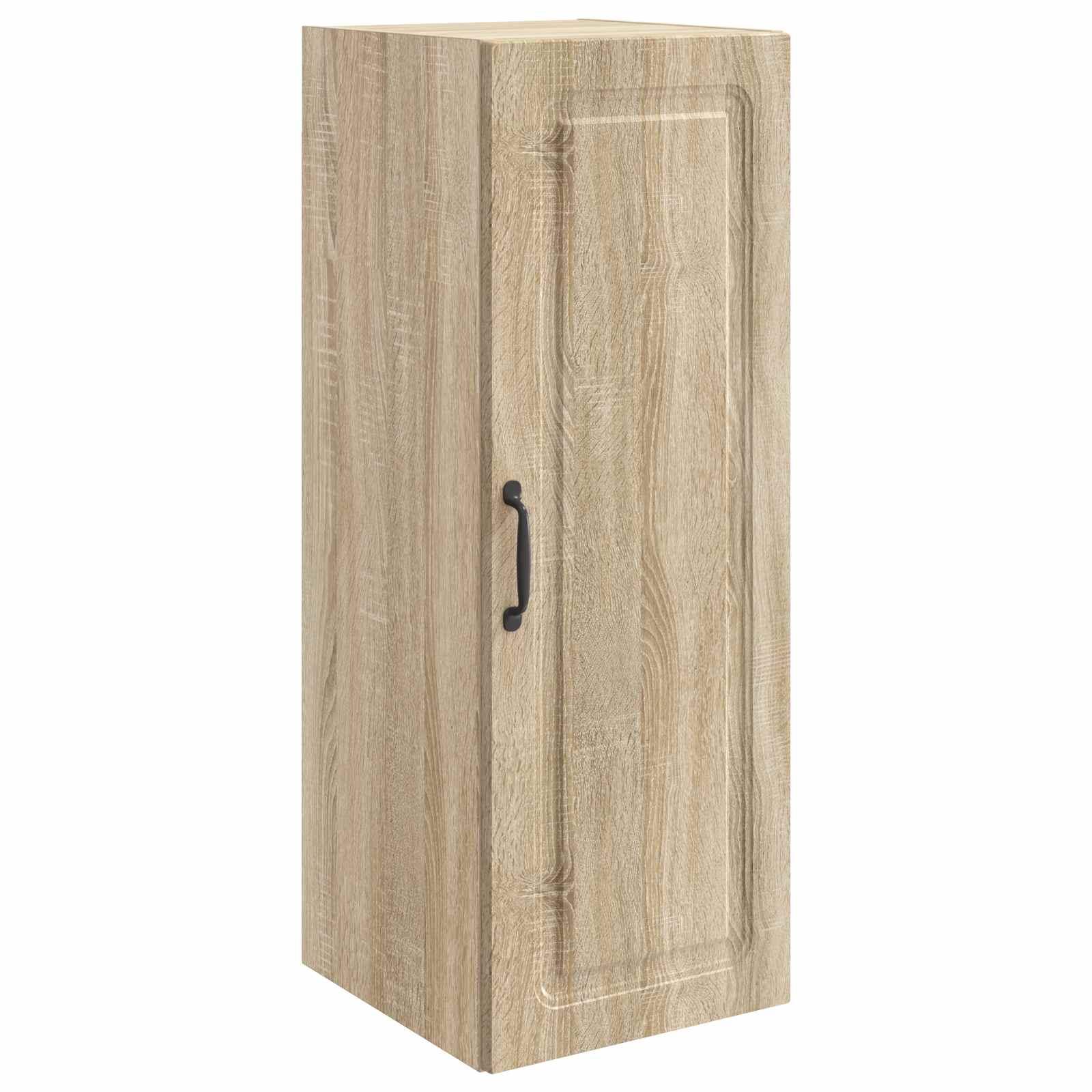 Vægmonteret skab Sonoma-eg 33 x 34,5 x 90 cm Konstrueret træ billede