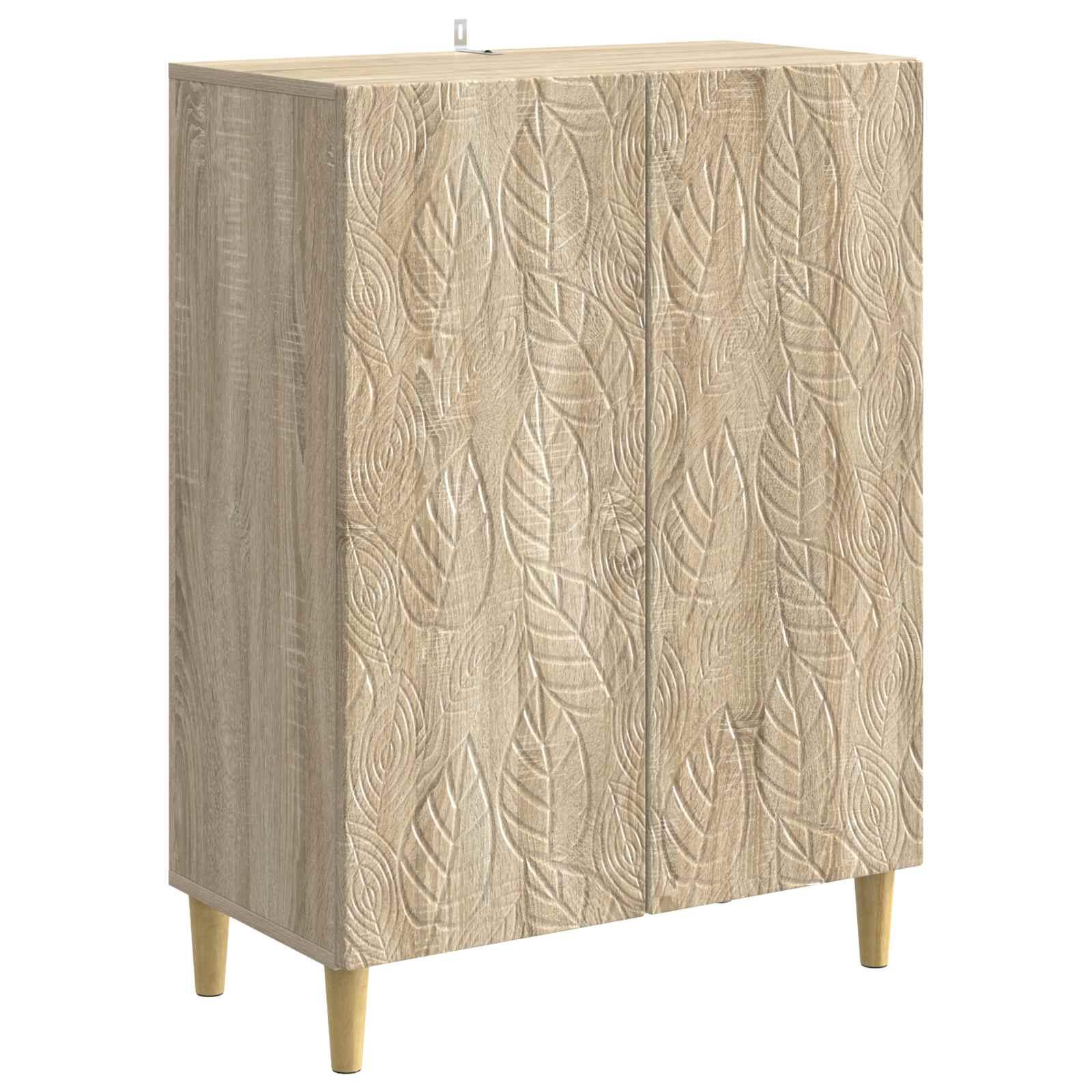 Sidebord Sonoma-eg 66 x 34,5 x 90 cm Konstrueret træ billede