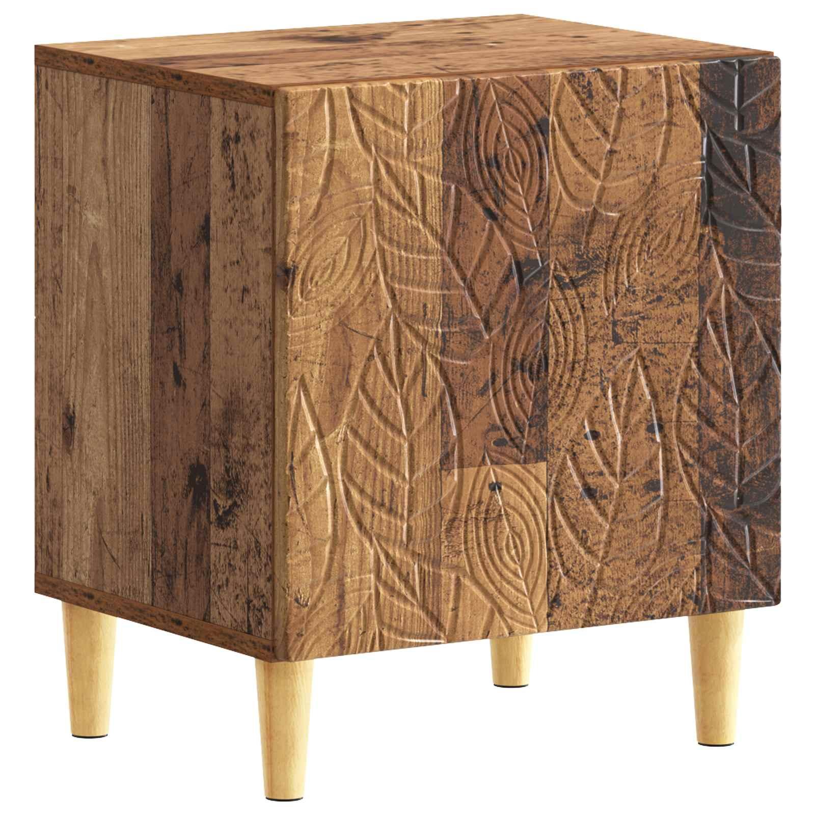Sengebord Gammelt træ 43 x 34,5 x 50 cm Konstrueret træ billede