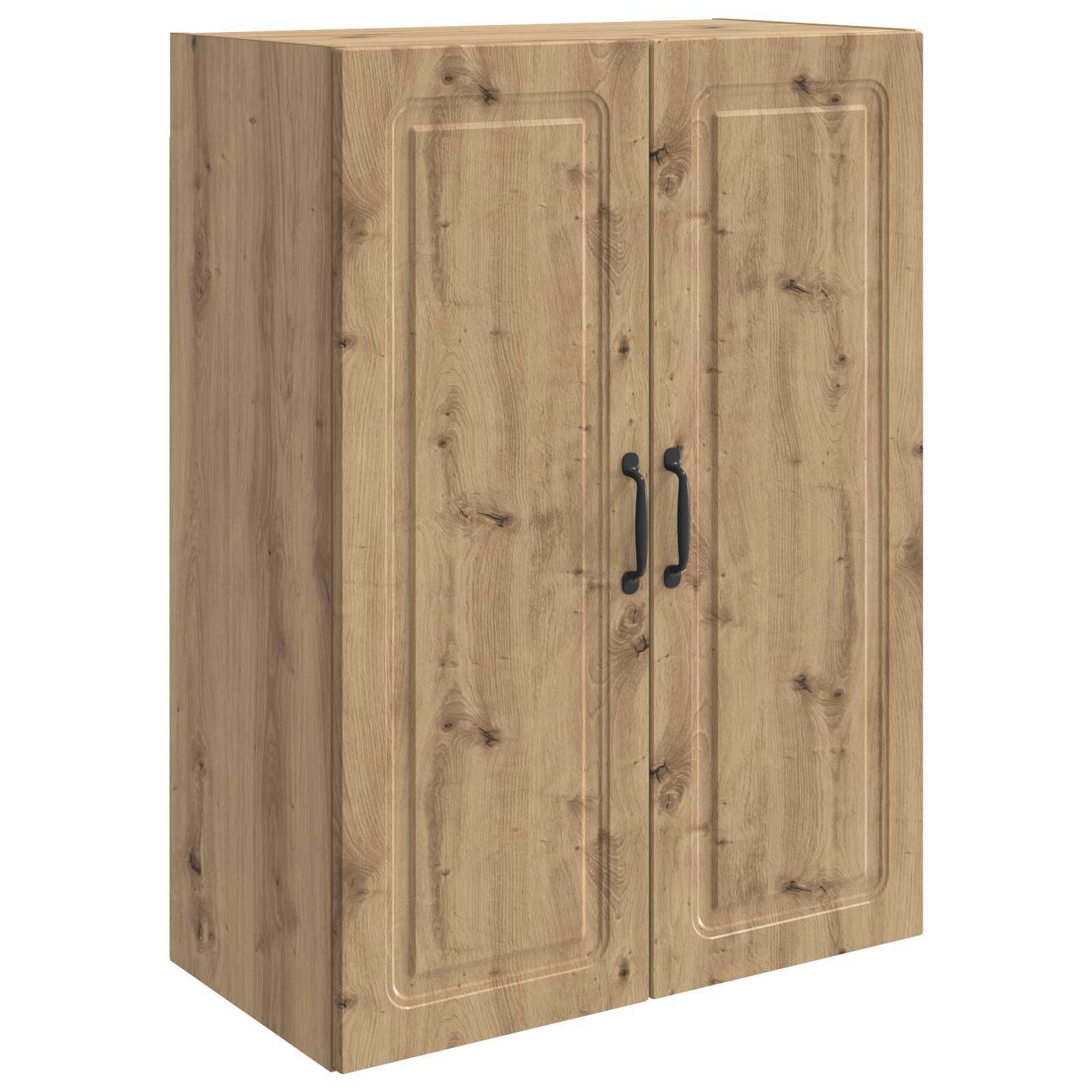 Vægmonteret opbevaringsskab i artisan-eg 66 × 34,5 × 90 cm - konstrueret træ billede