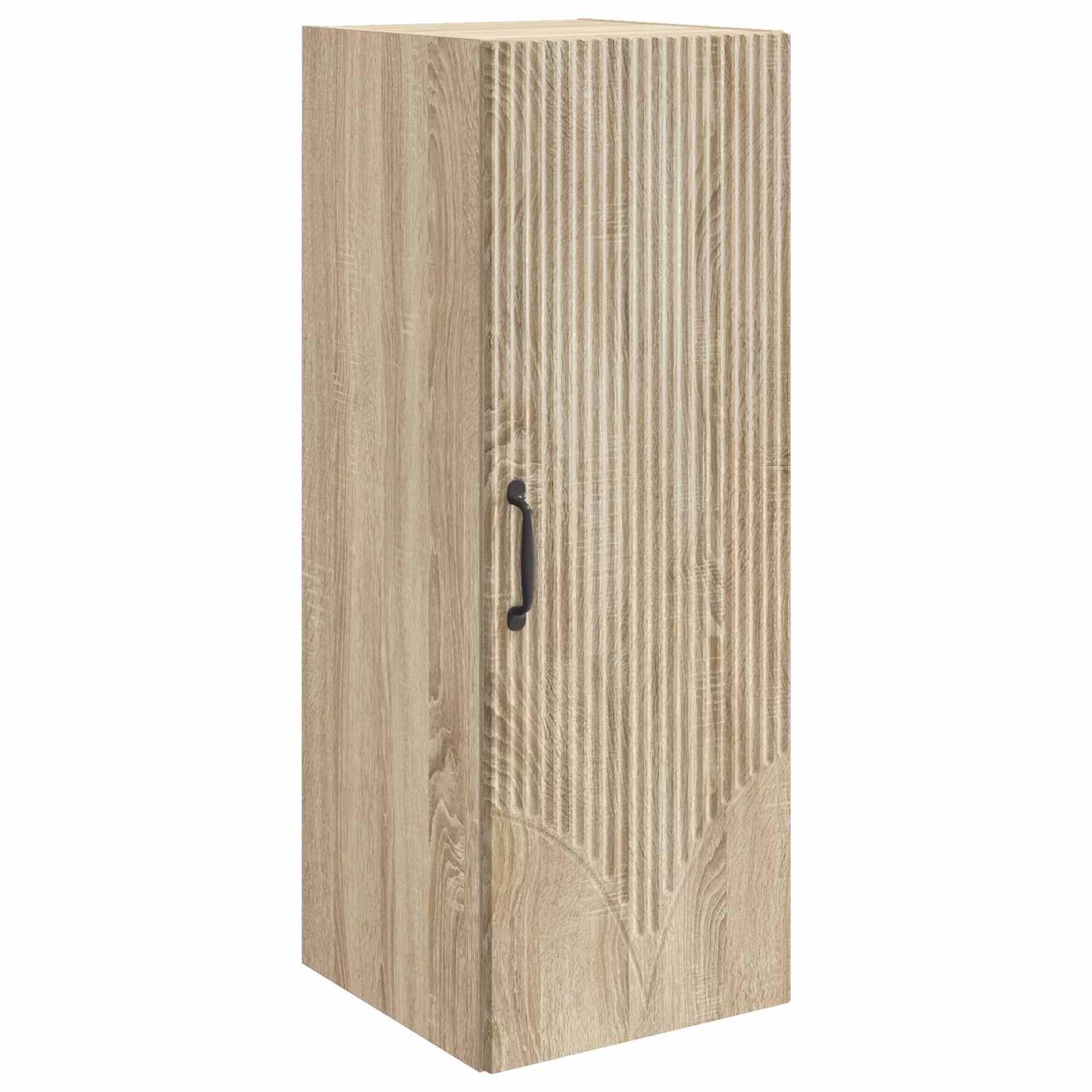 Vægmonteret skab Sonoma-eg 33 x 34,5 x 90 cm Konstrueret træ billede